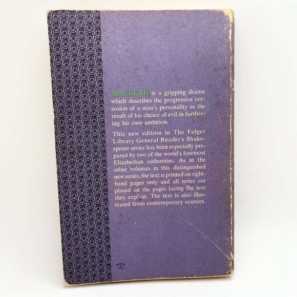 Macbeth by William Shakespeare [1962 · The Folger Library General Reader] 4th - Picture 2 of 5